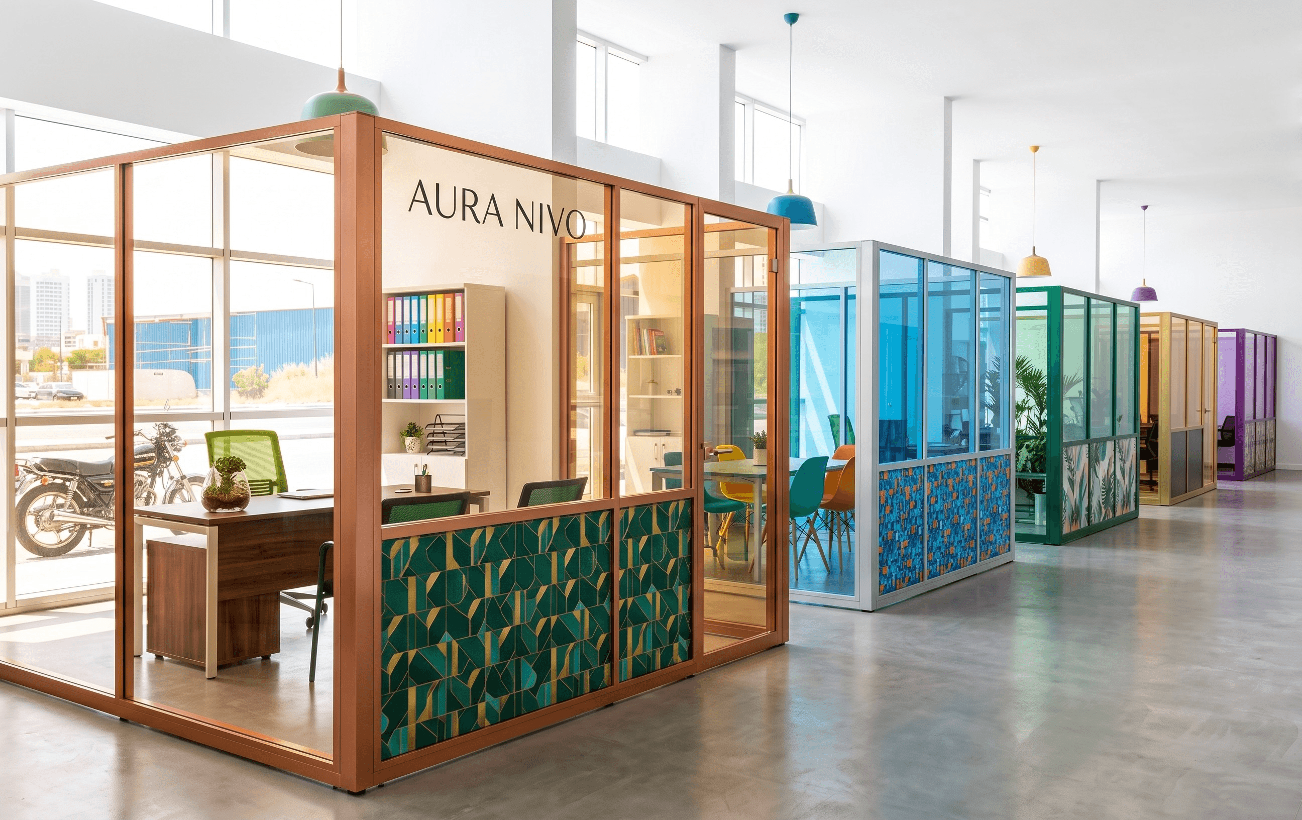 Ahşap ve alçıpan ofis bölme sistemi